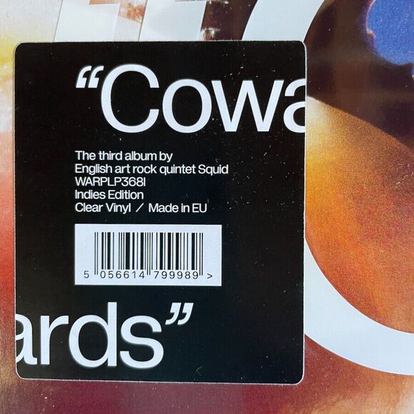 Squid – Cowards – Limited Edition Clear Vinyl LP Warp Records 2025 Indie Rock - Picture 2 of 3